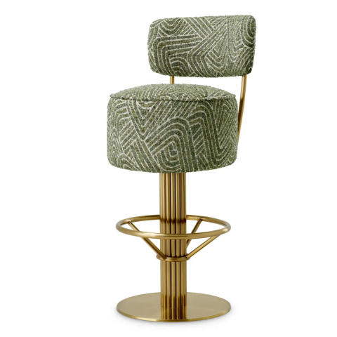 Furniture - Bar Stool Carleton with back | Eichholtz | Furniture