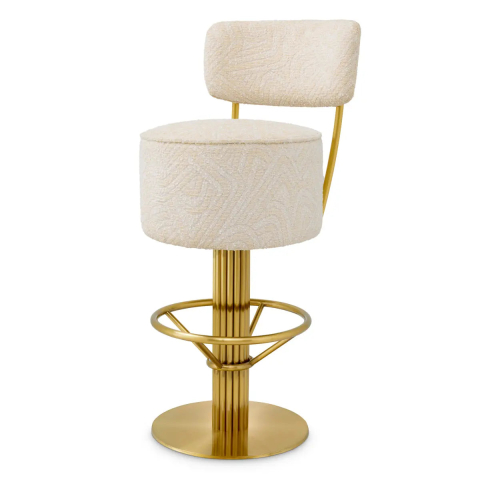 Furniture - Bar Stool Carleton with back | Eichholtz | Furniture