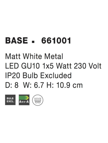 BASE aplica AP1 - 661001 - Matt White Metal [3]