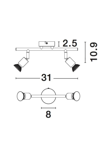 BASE aplica AP2 - 660002 - Satin Nickel Metal [2]