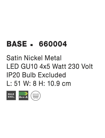 BASE aplica AP4 - 660004 - Satin Nickel Metal [3]