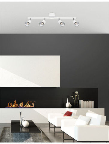 Aplice - BASE aplica AP4 - 661004 - Matt White Metal