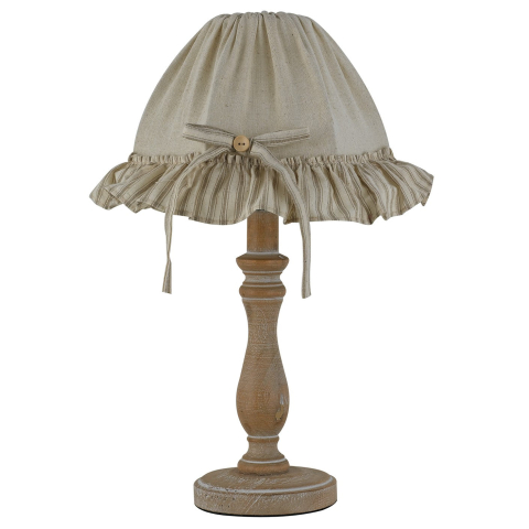 Decorative - BASE LUME CHERRY LEGNO NATURALE 1XE27 12X12X30CM