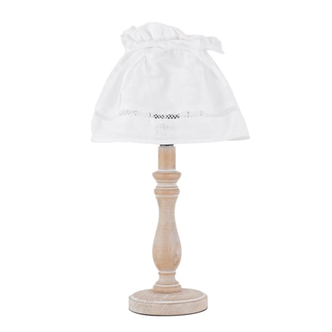 Decorative - BASE LUMETTO LULLABY LEGNO NATURALE 1XE14 10X10X26CM