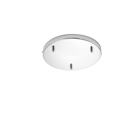MONTATURA TONDA CROMO A 3 FORI 32X4,1CM