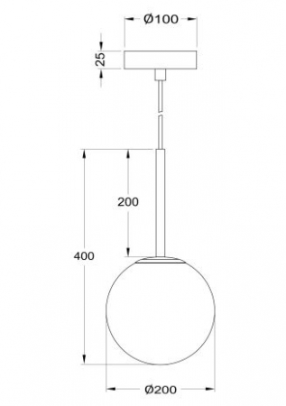 Basic Form - suspensie 1 diam 20 cm - MOD321PL-01G3 (GOLD) [3]