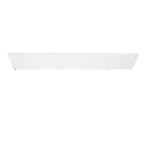 Baze montaj - MONTATURA RETTANGOLARE BIANCA A 11 FORI 142X30X4,1CM