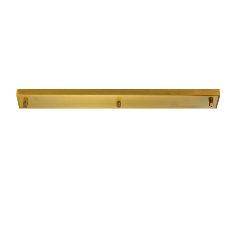 Baze montaj - MONTATURA RETTANGOLARE BRUNITO A 3 FORI 67X10X4,1CM