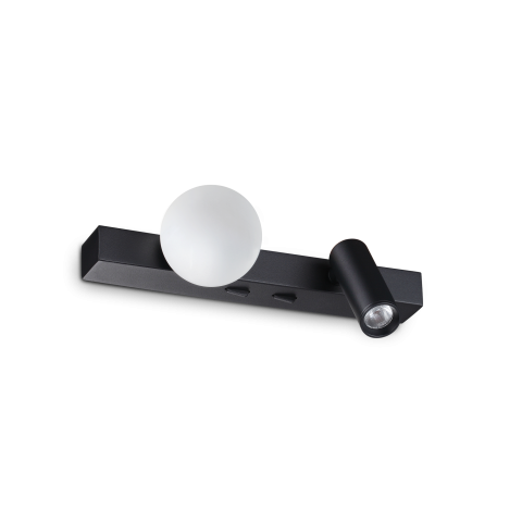 BINOMIO LED AP NERO - aplica moderna LED