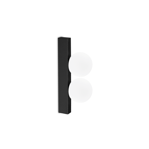 Plafoniere - BINOMIO LED PL2 NERO - plafoniera moderna LED