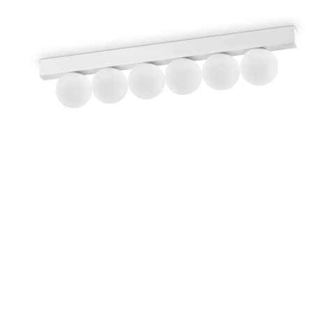BINOMIO LED PL6 BIANCO - plafoniera moderna LED