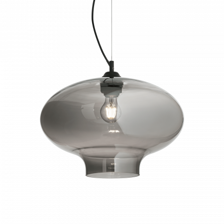 Lustre simple - LUSTRA CLASICA SIMPLA BISTRO SP1 ROUND FUME - IDEAL-LUX