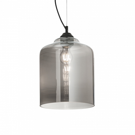 Lustre simple - LUSTRA CLASICA SIMPLA BISTRO SP1 SQUARE FUME - IDEAL-LUX