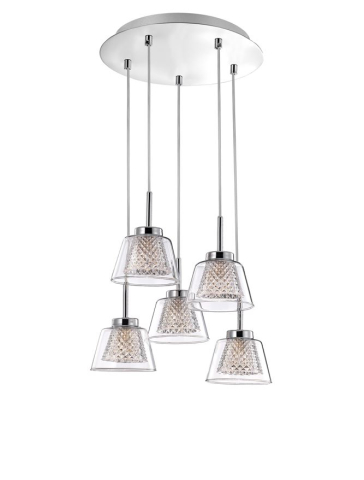 BOCCALE suspensie SP5 - 1300301305 - Chrome Aluminium Clear Glass [1]