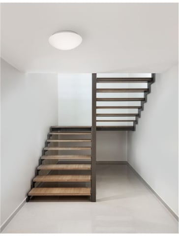 Plafoniere - BREST plafoniera - 832401 - White Opal Glass & Metal