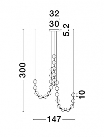 Brillante Suspensie moderna 134W Crom 9186912 [3]