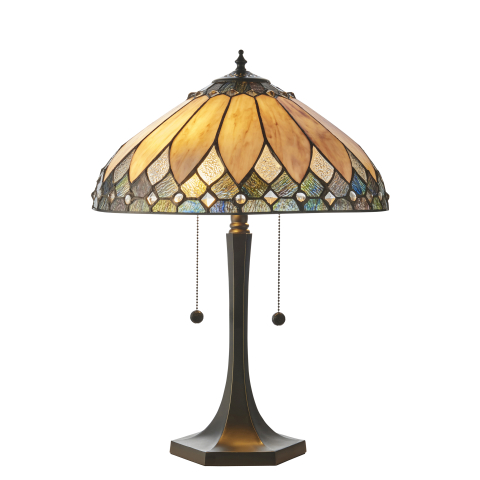 Veioza - Lampă de masă Brooklyn, 2 surse de lumină, medie