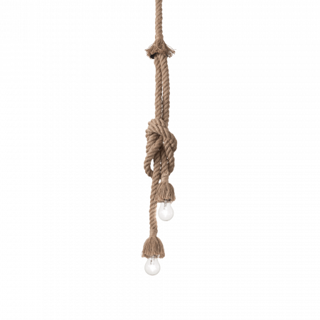 Lustre simple - SUSPENSIE RUSTICA CANAPA SP2 - IDEAL-LUX