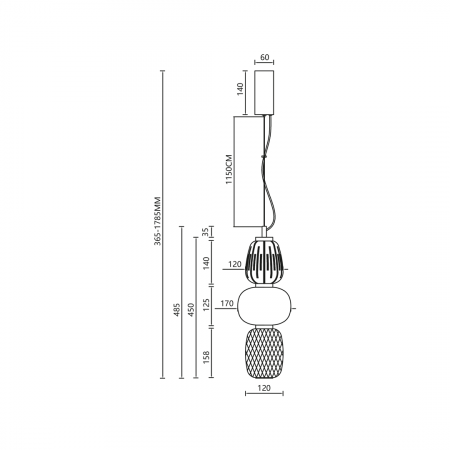 CARO SMOKED 28W LED - suspensie LED moderna ML0364 [4]