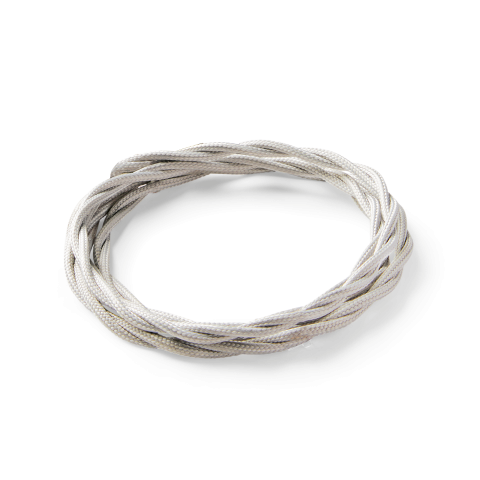 Accesorii - CAVO TESSUTO INTRECCIATO 10M GRIGIO - cablu textil impletit