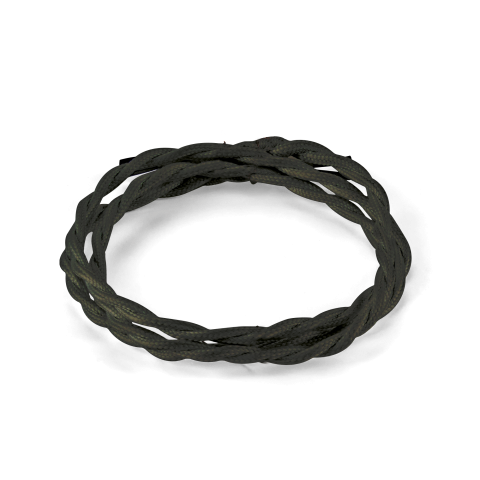 Accesorii - CAVO TESSUTO INTRECCIATO 10M NERO - cablu textil impletit
