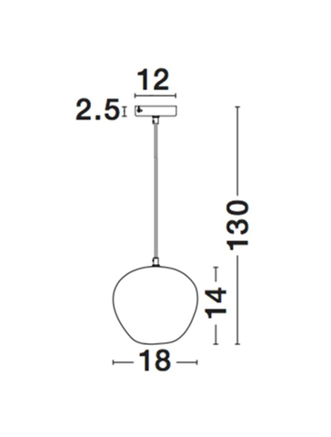 CEDRO suspensie SP1 - 8436403 - Smoky Glass Bronze & Black Metal [2]
