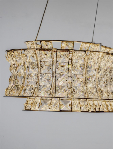 CELYSIA OVAL SP60 crom - Suspensie cristal - moderna [2]