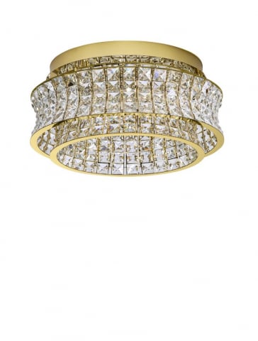CELYSIA PL50 gold - plafoniera cristal- moderna