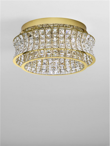 CELYSIA PL50 gold - plafoniera cristal- moderna [1]