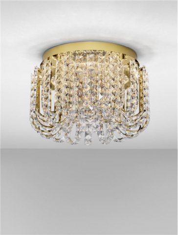 CELYSIA PL50 gold SLIM - plafoniera cristal- moderna [4]