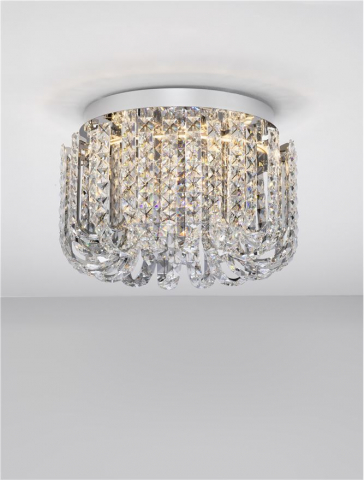 CELYSIA PL50 crom SLIM - plafoniera cristal- moderna [1]