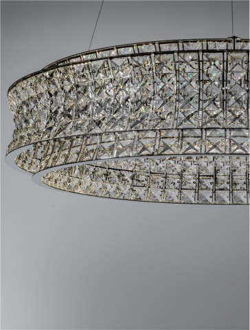 CELYSIA SP80 slim crom - Suspensie cristal - moderna [3]
