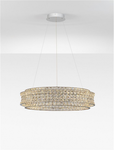 CELYSIA SP80 slim crom - Suspensie cristal - moderna [2]