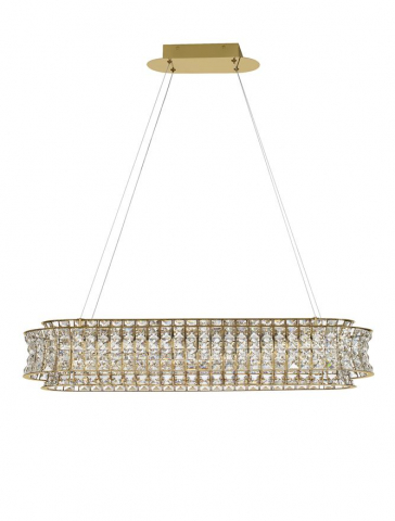 CELYSIA OVAL SP60 gold - Suspensie cristal - moderna