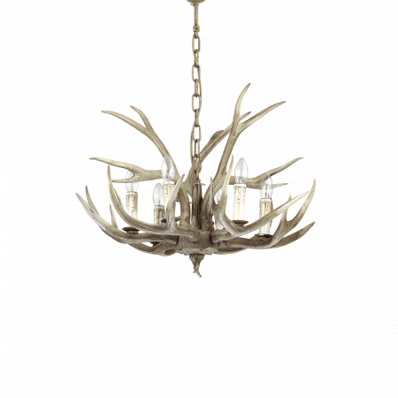 Candelabre - LUSTRA RUSTICA - CHALET SP6 - IDEAL-LUX