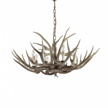 LUSTRA RUSTICA - CHALET SP8 - IDEAL-LUX