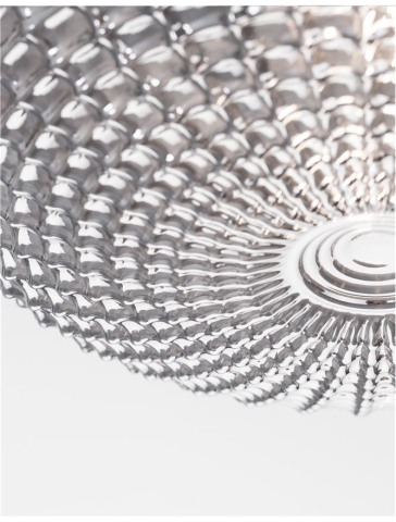 CLAM plafoniera - 9738254 - Smoke Chrome Glass White Metal [5]