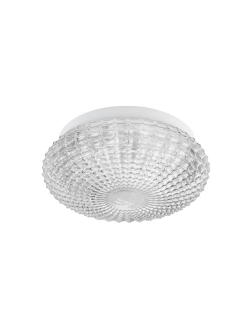 CLAM plafoniera - 9738255 - Smoke Chrome Glass White Metal [1]