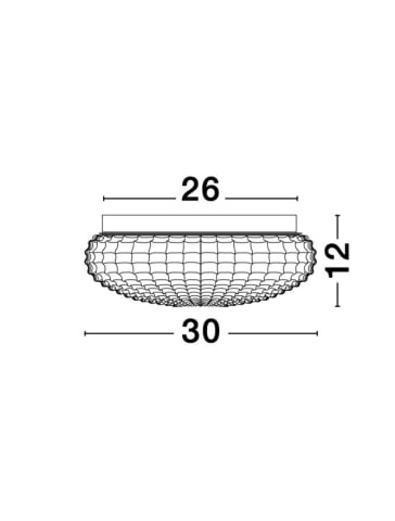 CLAM plafoniera - 9738256 - White Glass White Metal [4]