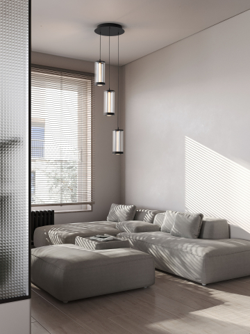 Lustre simple (suspensie) - CODY 1 black - suspensie moderna LED SP3