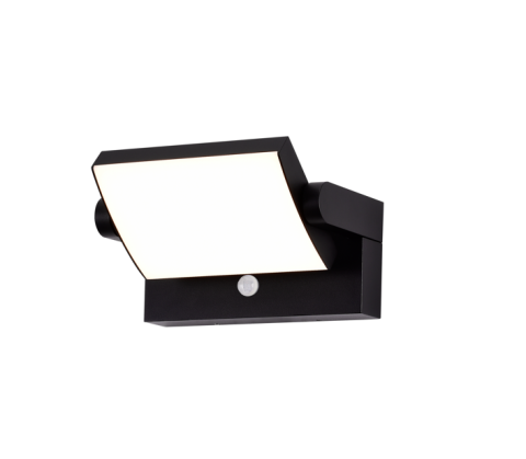 Exterior - APLIQUE LED C/SENSOR 20W 3000K NEGRO