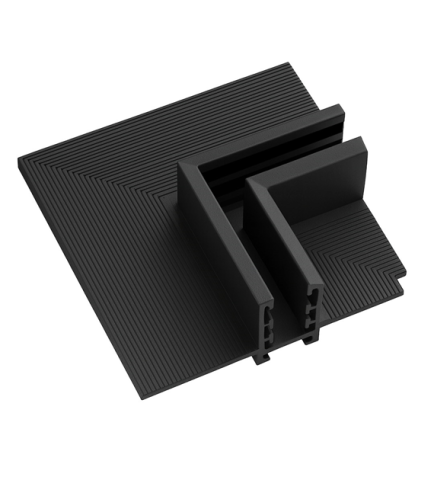 Corner under plaster L side magnetic track 5mm (incastrat)