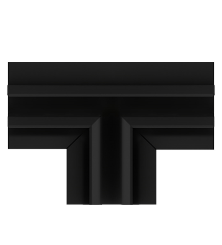 Flush-mounted corner T magnetic track 5mm (incastrat)