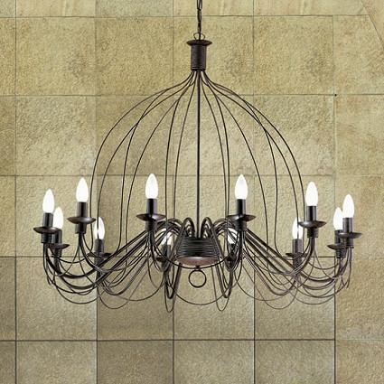 Candelabre - LUSTRA RUSTIC CORTE SP12 - IDEAL-LUX