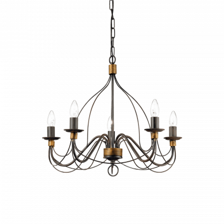 Candelabre - LUSTRA RUSTIC CORTE SP5 - IDEAL-LUX
