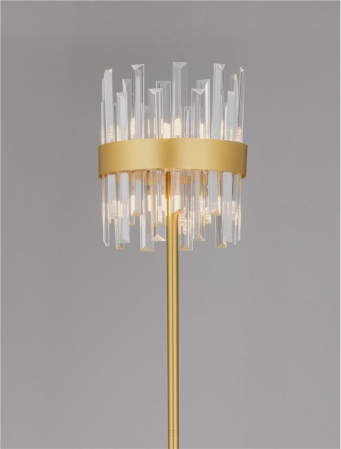CROWN Floor LAMP 10L., GOLDEN - Nova Luce [1]