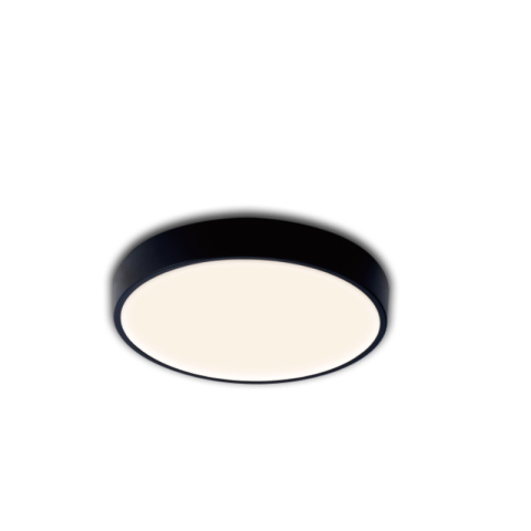  Plafones de techo - Plafón LED  30W Negro CCT