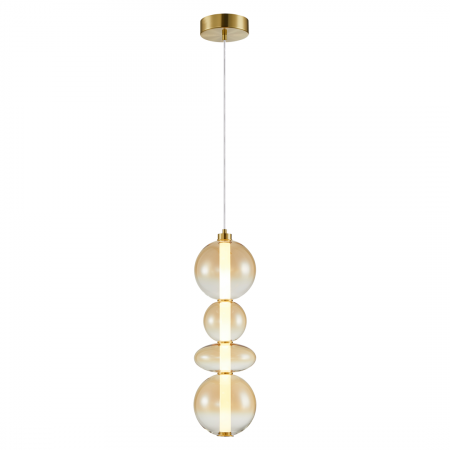 Lustre simple - DAPHNE GOLD 36W LED - suspensie moderna alb - ML0346