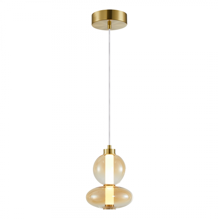 Lustre simple - DAPHNE GOLD 12W LED - suspensie moderna - ML0345