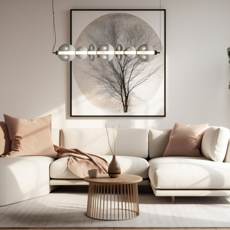 DAPHNE Crom (Fume) 40W LED - suspensie moderna - ML0348 [2]